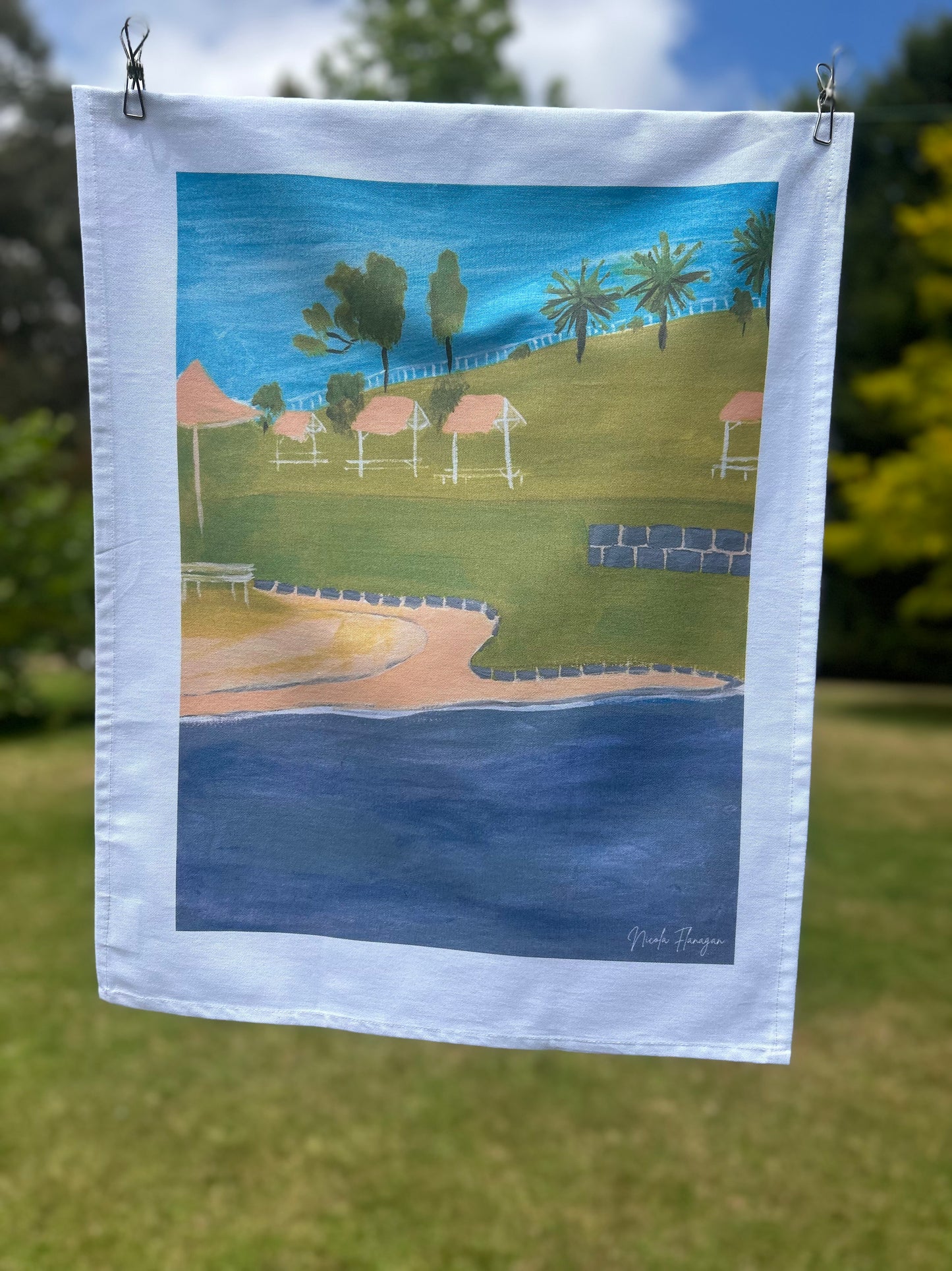 Eastern Beach Tea Towel