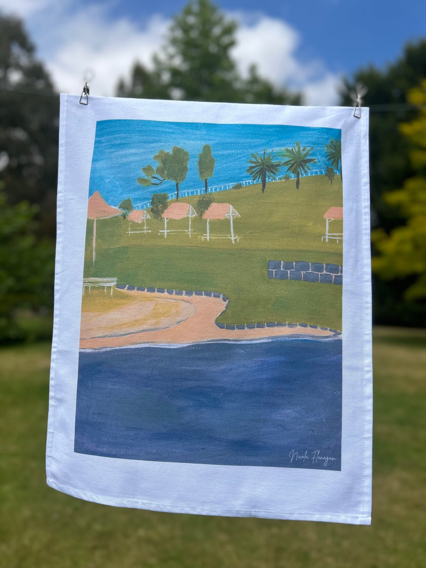 Eastern Beach Tea Towel